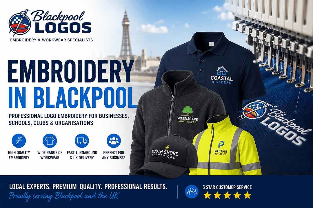 Embroidery in Blackpool: Why Local Businesses Choose Professional Logo Embroidery