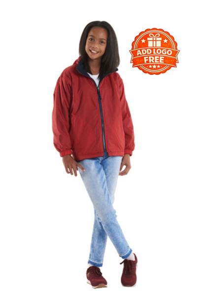 Children’s Reversible Fleece Jacket – Personalised Embroidered Kids Fleece UK
