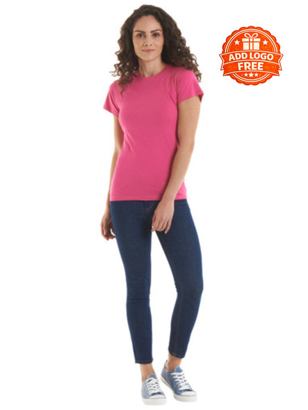 Ladies Embroidered Classic Crew Neck T-Shirt | Custom Workwear UK