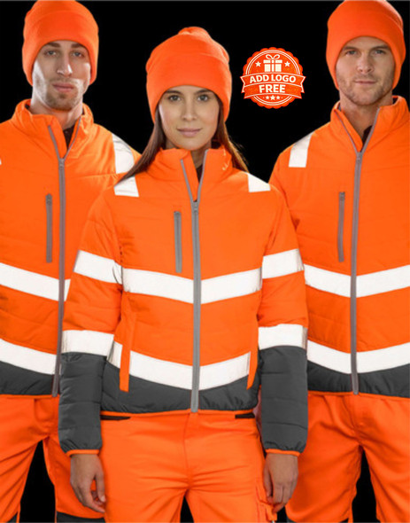 Women’s Soft Padded Safety Jacket | Hi Vis Padded Work Jacket UK