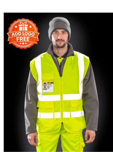Heavy Duty Polycotton Security Vest – Professional Embroidered Security Workwear UK