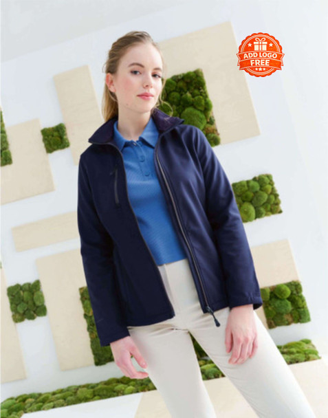 Ladies' Recycled Softshell Jacket | Eco-Friendly Embroidered Workwear UK