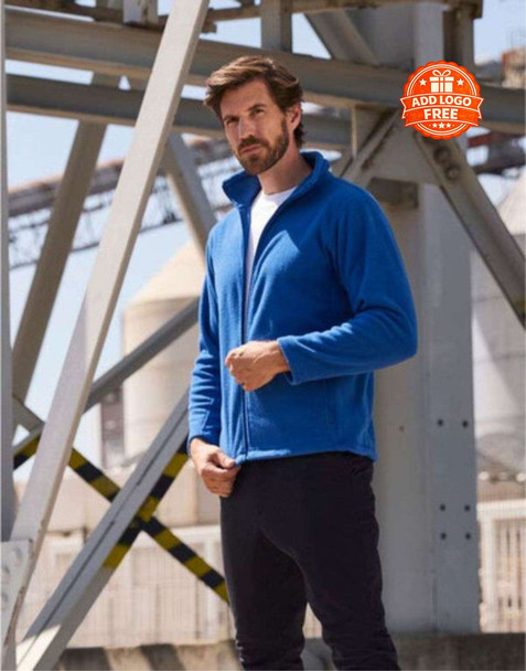 Men’s Full Zip Outdoor Fleece | Embroidered Workwear Fleece Jacket UK | Heavy Duty Outdoor Fleece