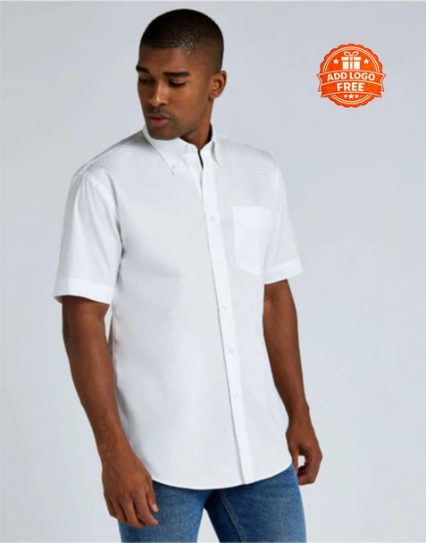 Classic Fit Short Sleeve Premium Oxford Shirt | Embroidered Corporate Workwear Shirt UK
