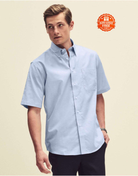 Men’s Short Sleeve Oxford Shirt | Embroidered Corporate Workwear Shirt UK