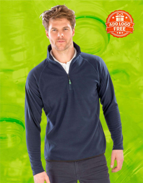 Recycled Unisex Microfleece Top | Sustainable Workwear Fleece UK | Custom Embroidered Fleece