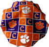 Women's Clemson Tigers Squares Bouffant Surgical Scrub Hat, Adjustable with elastic and cord-lock, Handmade