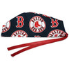 Men's Boston Red Sox Navy Surgical Scrub Hat, Semi-Lined Fold-Up Cuffed (shown) or No Cuff, Handmade