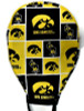 Men's Iowa Hawkeyes Squares Unlined Surgical Scrub Hat, Optional Sweatband, Handmade