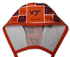 Men's Virginia Tech Hokies Squares Unlined Surgical Scrub Hat, Optional Sweatband, Handmade