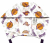 Men's Los Angeles LA Lakers Logo Surgical Scrub Hat, Semi-Lined Fold-Up Cuffed (shown) or No Cuff, Handmade