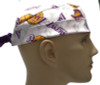 Men's Los Angeles LA Lakers Logo Surgical Scrub Hat, Semi-Lined Fold-Up Cuffed (shown) or No Cuff, Handmade