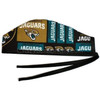 Men's Jacksonville Jaguars Squares Unlined Surgical Scrub Hat, Optional Sweatband, Handmade