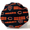 Women's Chicago Bears Navy Bouffant Surgical Scrub Hat, Adjustable with elastic and cord-lock, Handmade