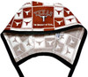 Men's Texas Longhorns Squares  Unlined Surgical Scrub Hat, Optional Sweatband Handmade