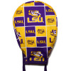 Men's LSU Tigers Squares Unlined Surgical Scrub Hat, Optional Sweatband, Handmade