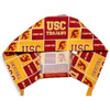 Men's USC Trojans Squares Surgical Scrub Hat, Semi-Lined Fold-Up Cuffed (shown) or No Cuff, Handmade