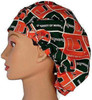 Women's Miami Hurricanes Bouffant Surgical Scrub Hat, Adjustable,  Handmade