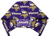 Men's Minnesota Vikings Mascot Surgical Scrub Hat, Semi-Lined Fold-Up Cuffed (shown) or No Cuff, Handmade