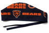 Men's Chicago Bears Navy Unlined Surgical Scrub Hat, Optional Sweatband, Handmade