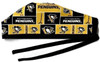 Men's Pittsburgh Penguins Patchwork  Unlined Surgical Scrub Hat, Optional Sweatband, Handmade