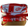 Men's Detroit Redwings Squares Surgical Scrub Hat, Semi-Lined Fold-Up Cuffed (shown) or No Cuff, Handmade