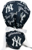 Women's New York Yankees Navy Bouffant, Pixie or Ponytail Surgical Scrub Hat, Adjustable, Handmade