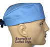 Men's Chicago White Sox Cooperstown Surgical Scrub Hat, Semi-Lined Fold-Up Cuffed  or No Cuff (shown), Handmade