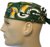 Men's Green Bay Packers Retro Surgical Scrub Hat, Semi-Lined Fold-Up Cuffed (shown) or No Cuff, Handmade