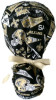 Women's New Orleans Saints Retro Ponytail Surgical Scrub Hat, Plain or Fold-Up Brim Adjustable, Handmade