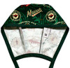 Men's Minnesota Wild Two Tone Unlined Surgical Scrub Hat, Optional Sweatband, Handmade