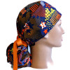 Women's Houston Astros Abstract Ponytail Surgical Scrub Hat, Plain or Fold-Up Brim Adjustable, Handmade