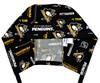 Men's Pittsburgh Penguins Black Semi-Lined Fold-Up Cuffed or  No Cuff Surgical Scrub Hat, Handmade in Fabric Swatch Shown