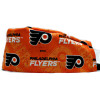 Men's Philadelphia Flyers Two Tone Surgical Scrub Hat, Semi-Lined Fold-Up Cuffed (shown) or No Cuff, Handmade
