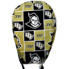 Men's UCF Knights Squares Surgical Scrub Hat, Semi-Lined Fold-Up Cuffed (shown,) or No Cuff Surgical Scrub Hat,  Handmade