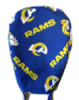 Men's Los Angeles LA Rams Royal Surgical Scrub Hat, Semi-Lined Fold-Up Cuffed (shown) or No Cuff, Handmade