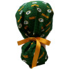 Women's Green Bay Packers Mini Ponytail Surgical Scrub Hat, Plain or Fold-Up Brim Adjustable, Handmade