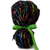 Women's Paint Splatters Ponytail Surgical Scrub Hat, Plain or Fold-Up Brim Adjustable, Handmade