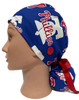 Women's Philadelphia Phillies Liberty Bells Surgical Scrub Hat, Plain or Fold-Up Brim Adjustable, Handmade