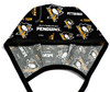 Men's Pittsburgh Penguins Black/Gold  Unlined Surgical Scrub Hat, Optional Sweatband, Handmade in Fabric Swatch Shown