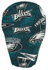 NEW PRINT! Men's Philadelphia Eagles Retro Surgical Scrub Hat, Semi-Lined Fold-Up Cuffed  or No Cuff (shown), Handmade