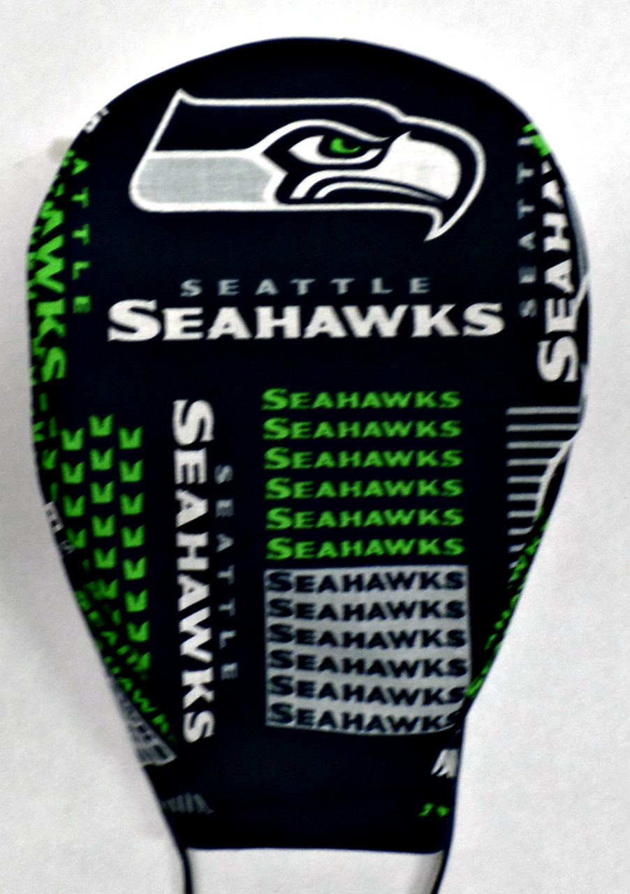 Men's Seattle Seahawks Squares Unlined Surgical Scrub Hat, Optional  Sweatband, Handmade - Crazy Caps Scrub Hats