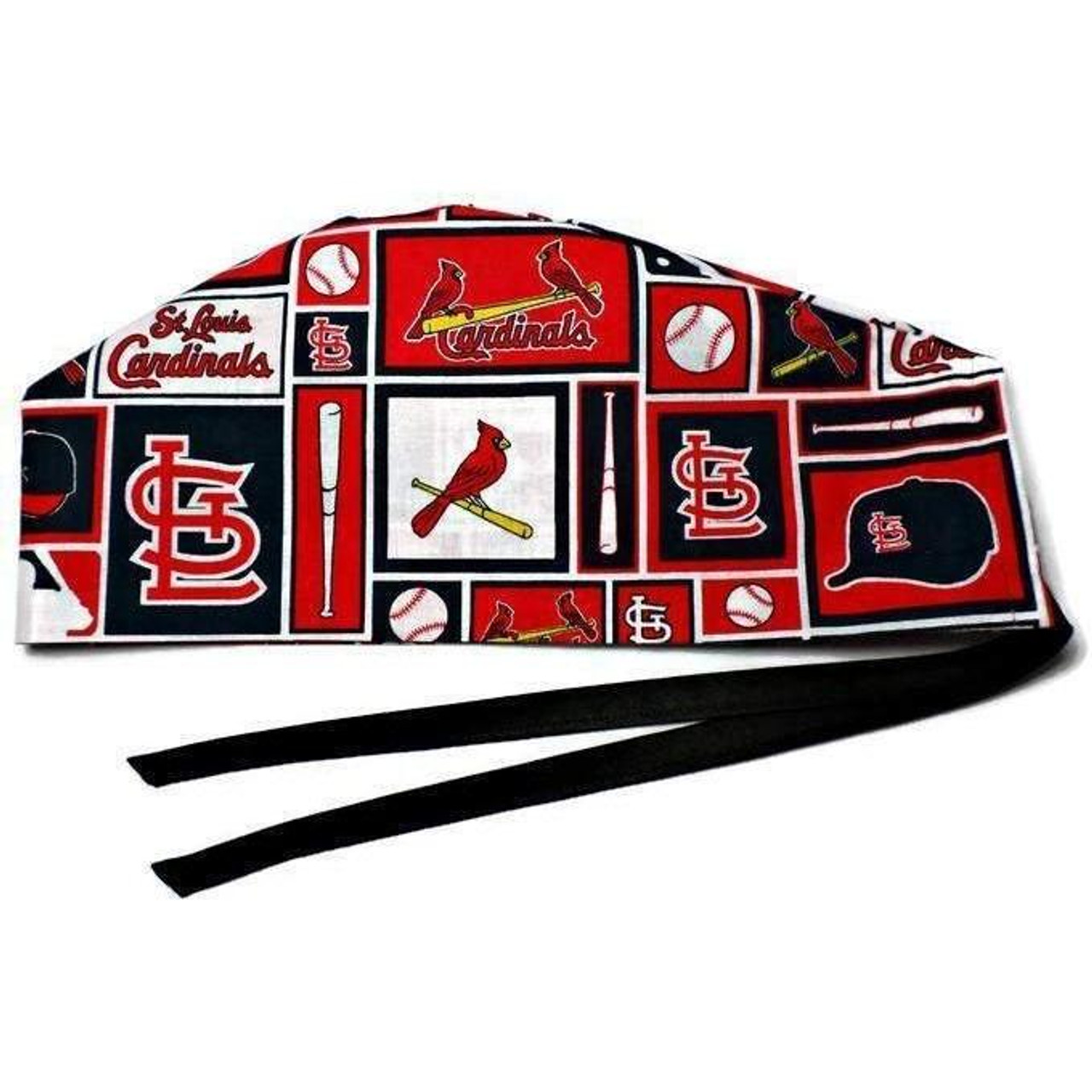 Men's Louisville Cardinals Surgical Scrub Hat, Semi-Lined Fold-Up