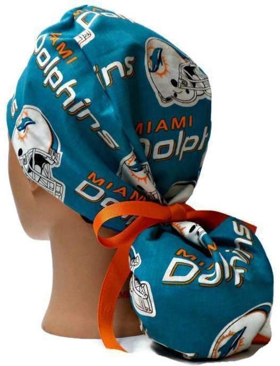 miami dolphins scrub cap