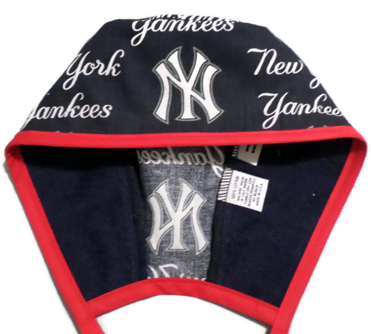 Men's New York Yankees Navy Unlined Surgical Scrub Hat, Optional