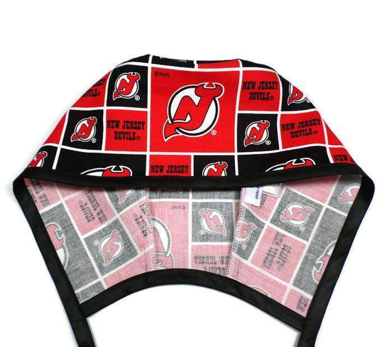 Men's New Jersey Devils Surgical Scrub Hat, Semi-Lined Fold-Up