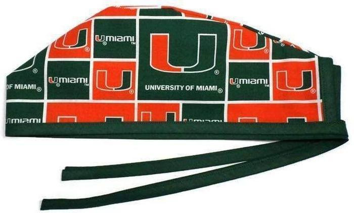 miami hurricanes scrub cap