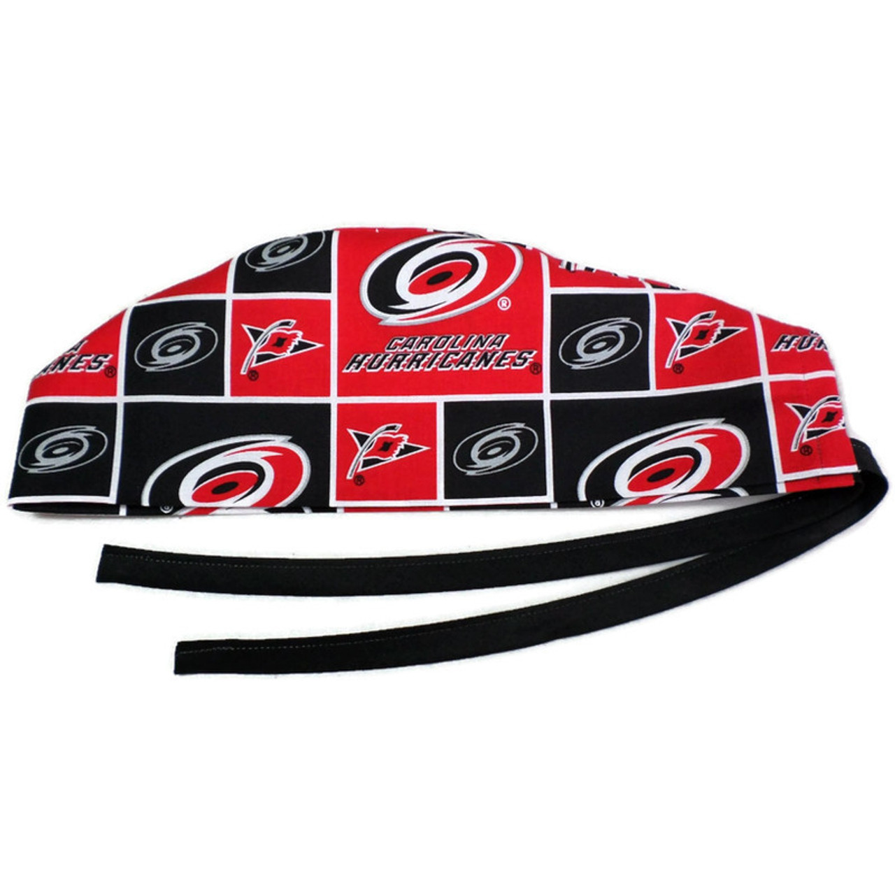 Men's Louisville Cardinals Surgical Scrub Hat, Semi-Lined Fold-Up Cuffed  (shown) or No Cuff, Handmade - Crazy Caps Scrub Hats