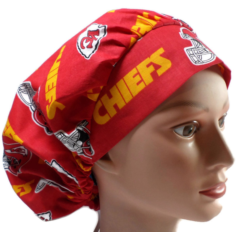 Chief Scrub Cap-NFL Scrub Hat-Women's 