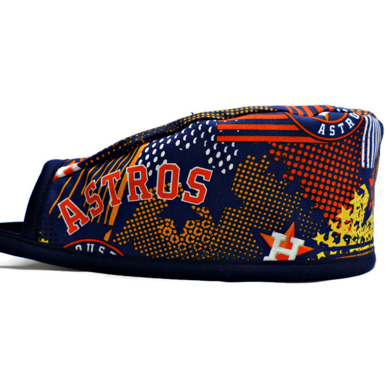 Men's Houston Astros Navy Surgical Scrub Hat, Semi-Lined Fold-Up